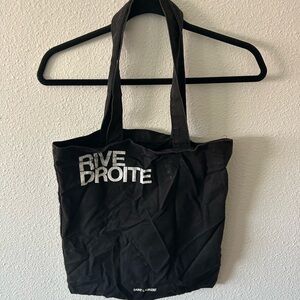 Saint Laurent Black Rive Droite Tote